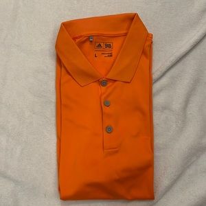 Men’s adidas orange dry-fit golf shirt